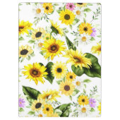 水彩ひまわり7 クリップボード (裏面)