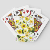 水彩ひまわり7 トランプ (裏面)