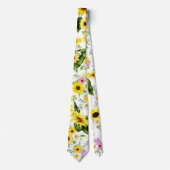 水彩ひまわり7 ネクタイ (正面)