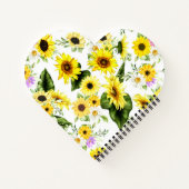 水彩ひまわり7 ノートブック (裏面)