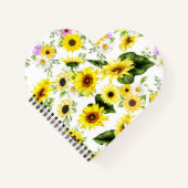 水彩ひまわり7 ノートブック (正面)