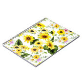 水彩ひまわり7 ノートブック (左側)