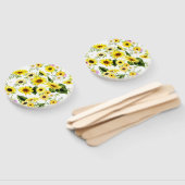 水彩ひまわり7 ハンドファン (組立なし)