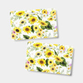 水彩ひまわり7 バッジ (正面＆裏面)