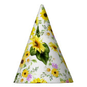 水彩ひまわり7 パーティーハット (右)