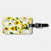 水彩ひまわり7 ラゲッジタグ (正面横)