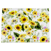 水彩ひまわり7 ラージペーパーバッグ (正面)