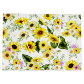 水彩ひまわり7 ラージペーパーバッグ (裏面)