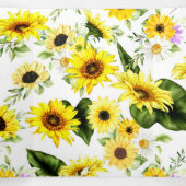 水彩ひまわり7 三つ折りカード (内部中)