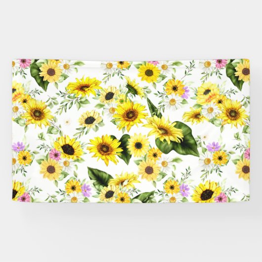 水彩ひまわり7 横断幕 (横)