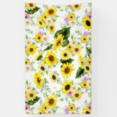 水彩ひまわり7 横断幕 (縦)