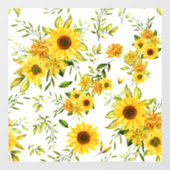 水彩ひまわり8 ウィンドウサイン (シート)