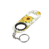水彩ひまわり8 キーホルダー栓抜き (裏面アングル)