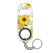 水彩ひまわり8 キーホルダー栓抜き (裏面)