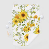 水彩ひまわり8 ゴルフタオル (インサイチュ)