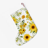 水彩ひまわり8 スモールクリスマスストッキング (裏面 (吊り時))