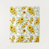 水彩ひまわり8 タペストリー (正面)