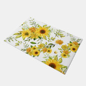 水彩ひまわり8 ドアマット (アングル)