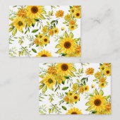 水彩ひまわり8 ノートカード (正面/裏面)