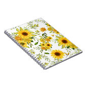 水彩ひまわり8 ノートブック (右側)