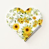 水彩ひまわり8 ノートブック (裏面)