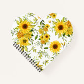 水彩ひまわり8 ノートブック (正面)