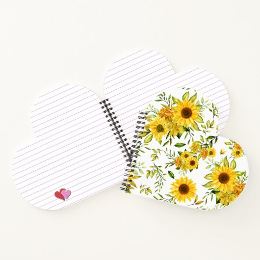 水彩ひまわり8 ノートブック (内部)