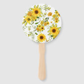 水彩ひまわり8 ハンドファン (正面)