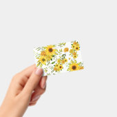 水彩ひまわり8 バッジ (手持ち)