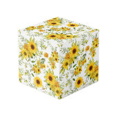 水彩ひまわり8 フォトキューブ (裏面アングル)