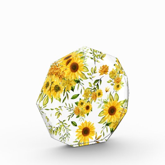 水彩ひまわり8 フォトブロック (左)