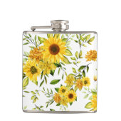 水彩ひまわり8 フラスク (正面)