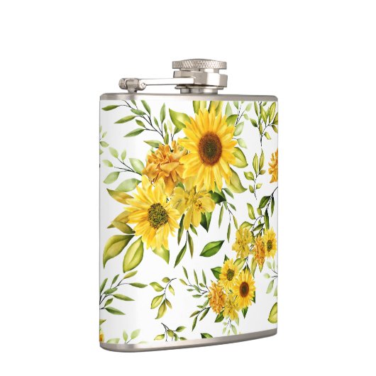 水彩ひまわり8 フラスク (右)