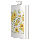 水彩ひまわり8 フラスク (左)