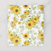 水彩ひまわり8 プレイスカード (外部開封)