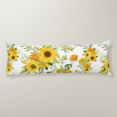 水彩ひまわり8 ボディピロー (裏面)