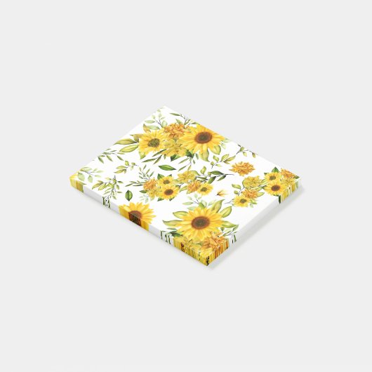 水彩ひまわり8 ポストイット (アングル)