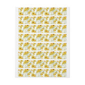 水彩ひまわり8 ラップアラウンドラベル (シート)