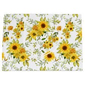 水彩ひまわり8 ラージペーパーバッグ (正面)