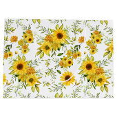 水彩ひまわり8 ラージペーパーバッグ (裏面)