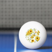 水彩ひまわり8 卓球ボール (ネット)