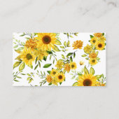 水彩ひまわり8 名刺 (正面)