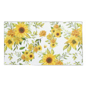 水彩ひまわり8 枕カバー (裏面)