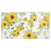 水彩ひまわり8 枕カバー (正面)