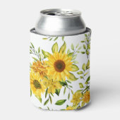 水彩ひまわり8 缶クーラー (缶正面)