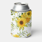 水彩ひまわり8 缶クーラー (缶裏面)