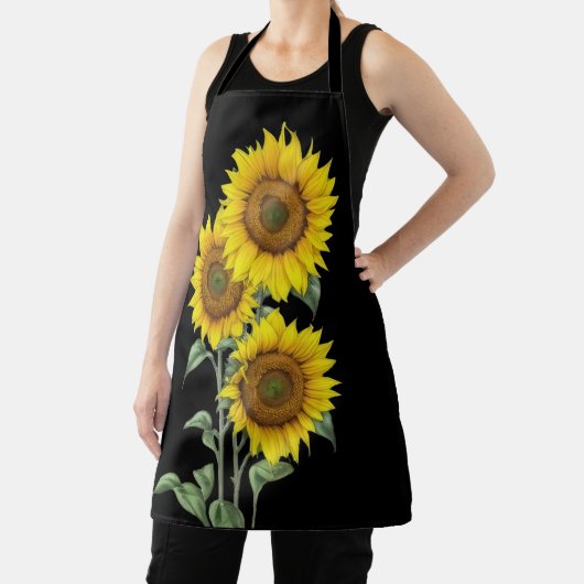 水彩ひまわり エプロン (インサイチュ)
