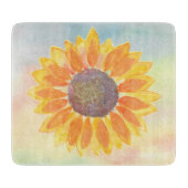 水彩ひまわり カッティングボード (正面)