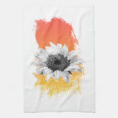水彩ひまわり キッチンタオル (縦)