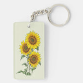 水彩ひまわり キーホルダー (裏面)